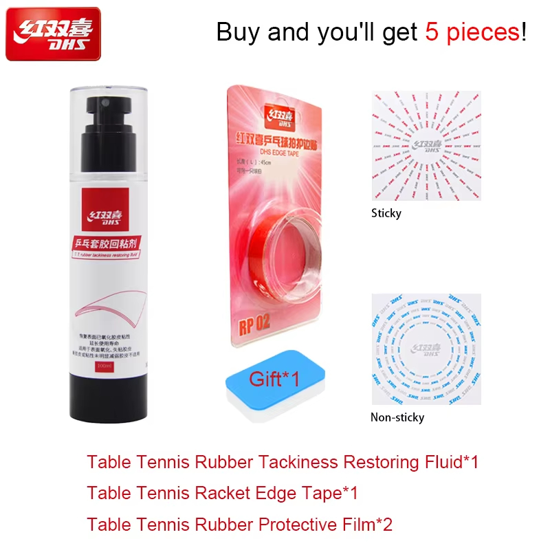 Badminton Background - DHS 100ml Tafeltennisrubber Tactisheid Herstellende vloeistof