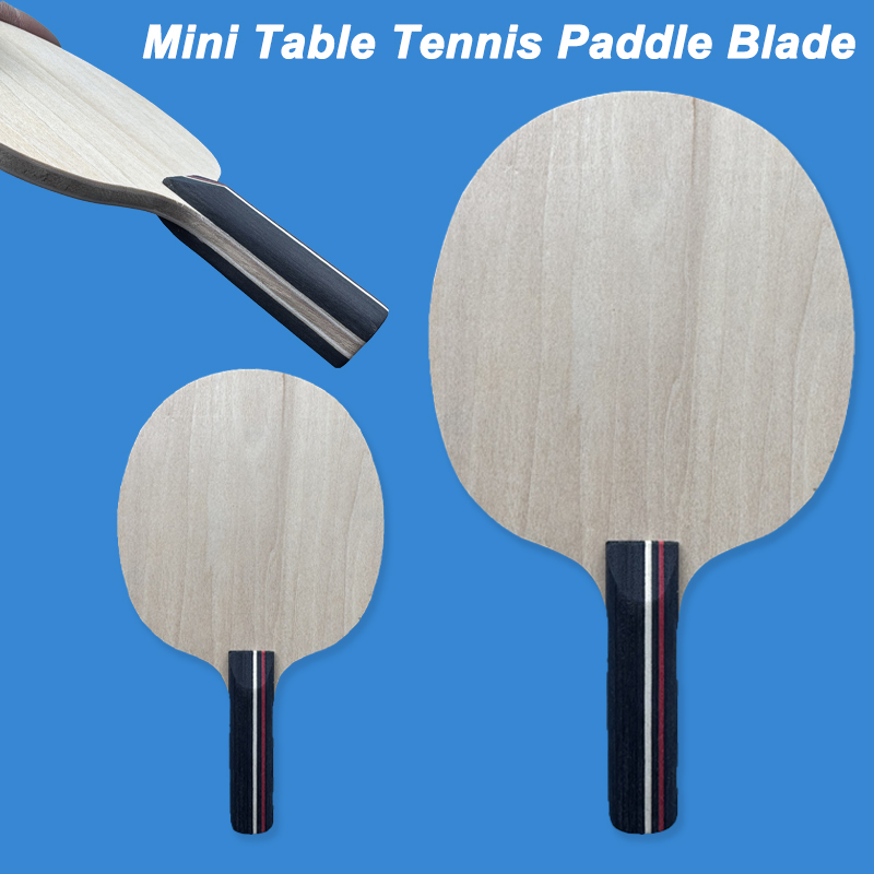 Badminton Background - 5-laags mini tafeltennisbat met lindehout oppervlak,