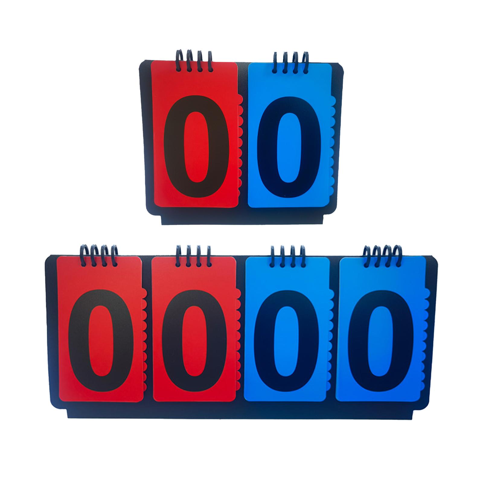 Badminton Score Counter - Sportscorebord Handmatige score Flip-kaarten Lichtgewicht scoreteller
