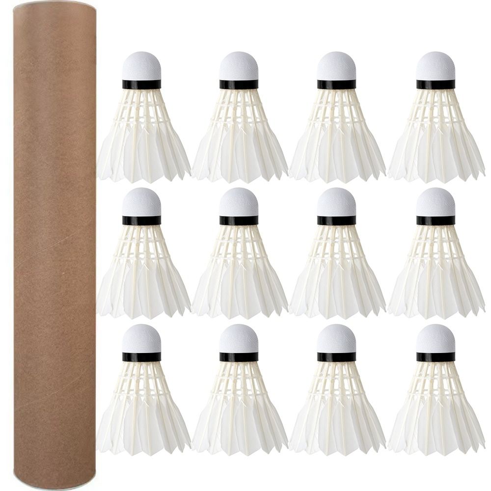 Badminton Bwf - 3/6/12 Stuks Nieuwe Witte Badminton Shuttle