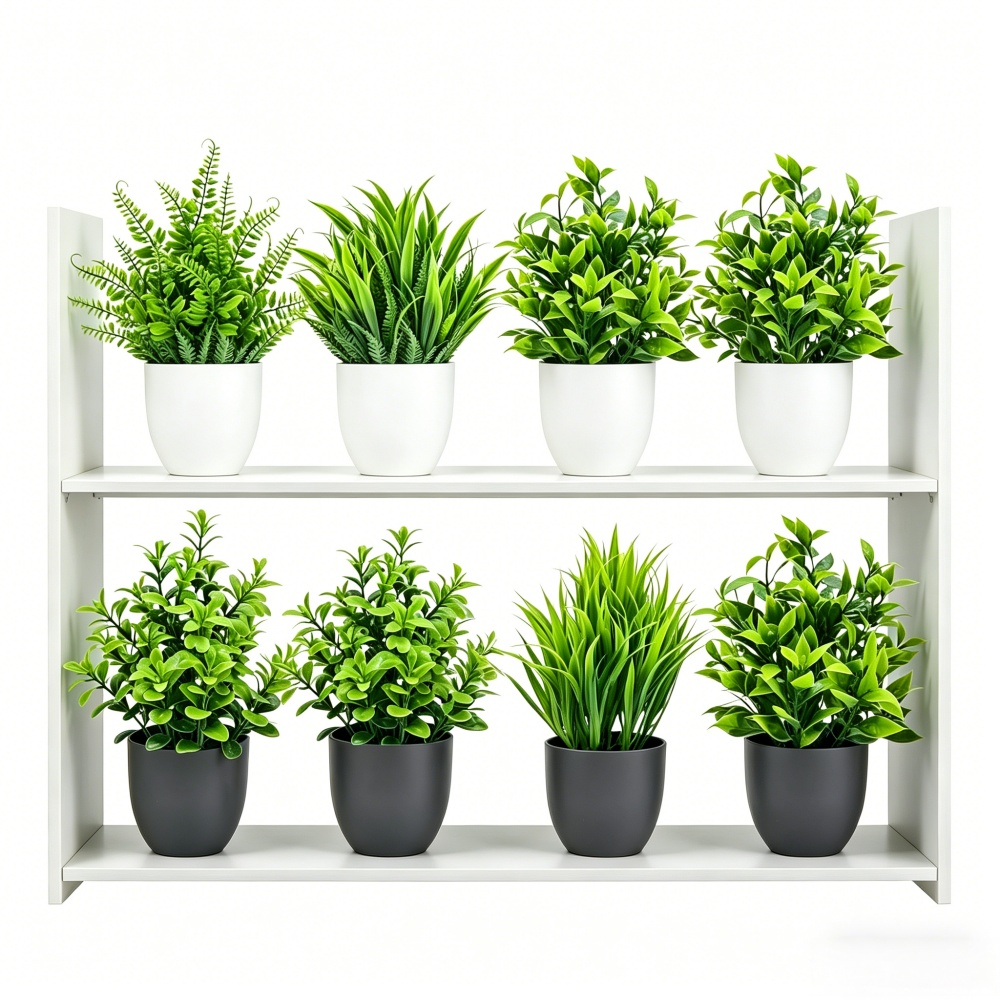 Badminton Live - 4 stks/set Mini Kunstplanten Ingemaakte Binnen-