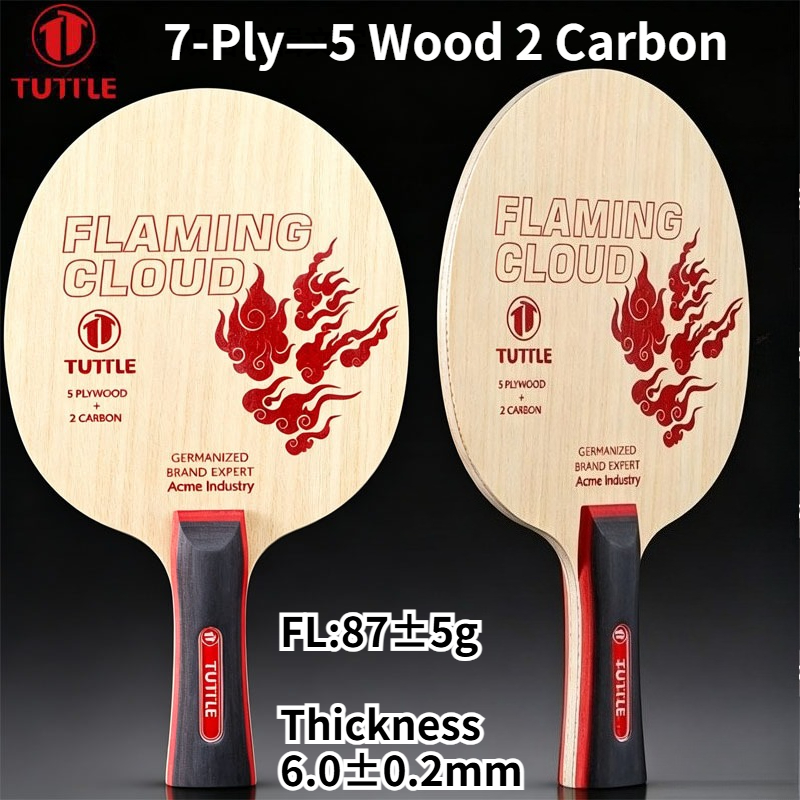 Badminton Background - TUTTLE Flaming Cloud 7-laags tafeltennisblad 5