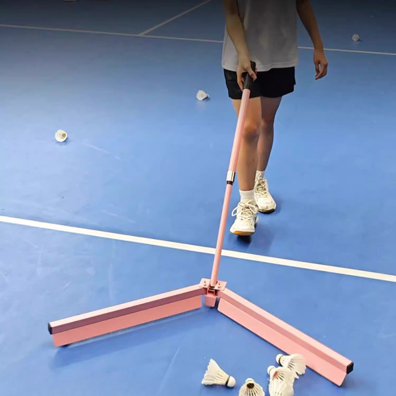 Badminton Background - Schaalbare hoogte badmintonveger Opvouwbare badmintonbalverzamelaar Lichtgewicht