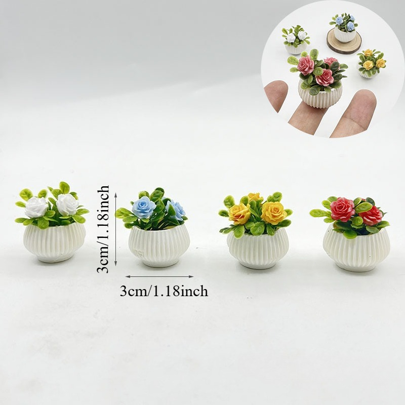 1pc miniatuur rozenplant potpl - Badminton Live recensie en prijs