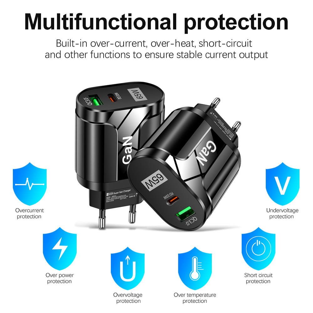 65 W GaN USB C Oplader Snel Op - Badminton Korea recensie en prijs