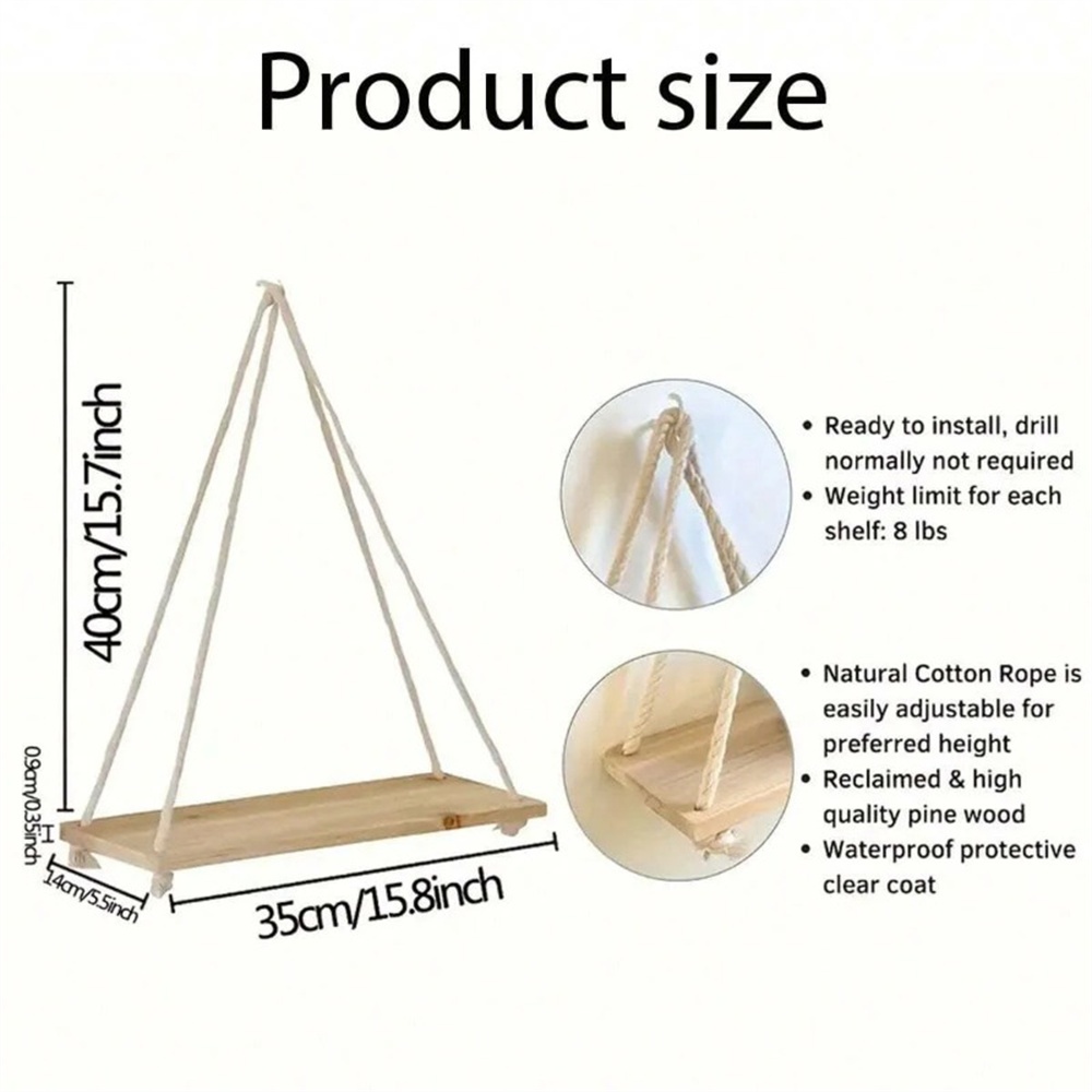 1 stuk houten hangende plank,  - Badminton Live recensie en prijs
