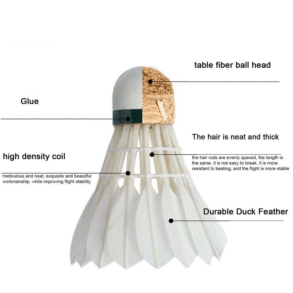 3/6/12 Stuks Nieuwe Witte Badm - Badminton Bwf recensie en prijs
